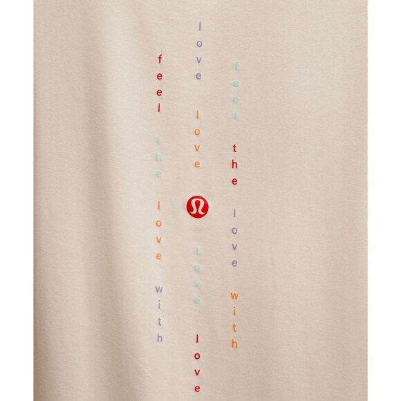 Lululemon Silk-Blend Relaxed-Fit Tee Shirt White Opal Womens Size 2 Asia Design - Picture 3 of 3